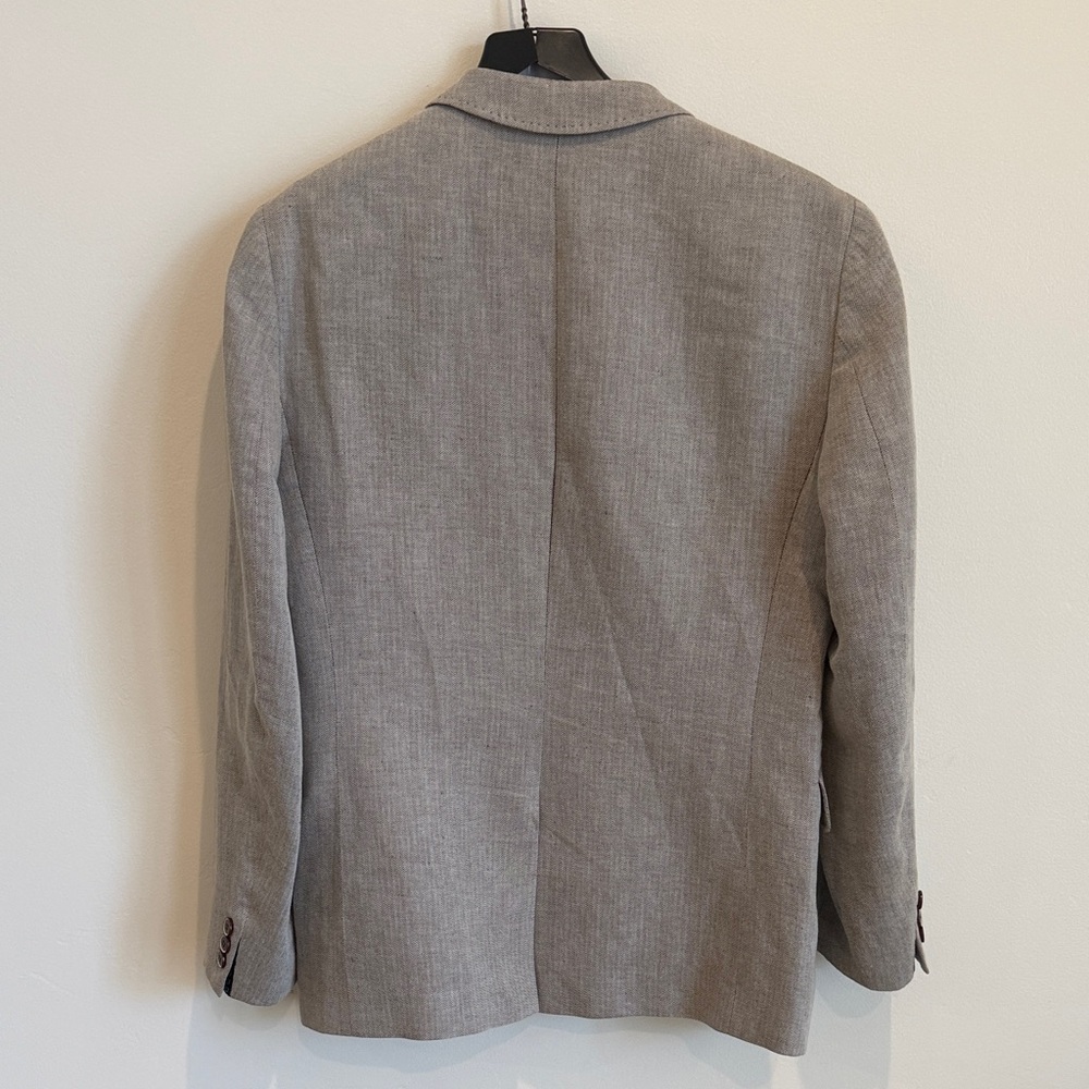 Ted Baker Light Gray Blazer With Patterned Lining - image 7